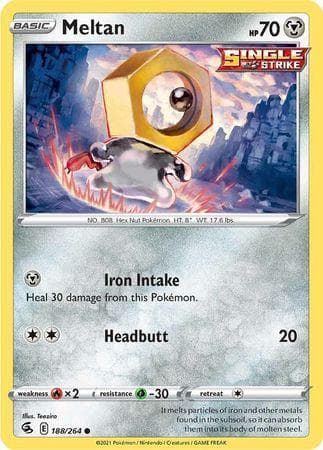 Carta Meltan (188/264) do set Golpe Fusão — Pokémon TCG | Bynx