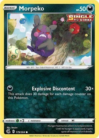 Carta Morpeko (179/264) do set Golpe Fusão — Pokémon TCG | Bynx