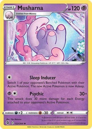 Carta Musharna (122/264) do set Golpe Fusão — Pokémon TCG | Bynx