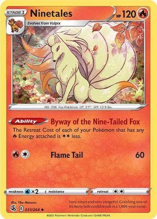 Ninetales (31/264) — Golpe Fusão