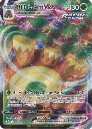 Carta Rillaboom-VMAX (23/264) do set Golpe Fusão — Pokémon TCG | Bynx