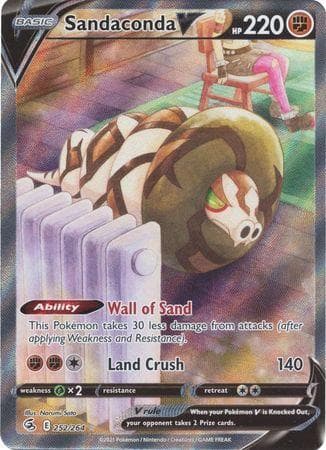 Carta Sandaconda-V (252/264) do set Golpe Fusão — Pokémon TCG | Bynx