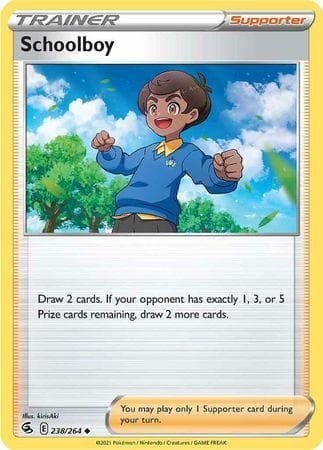 Carta Schoolboy (238/264) do set Golpe Fusão — Pokémon TCG | Bynx