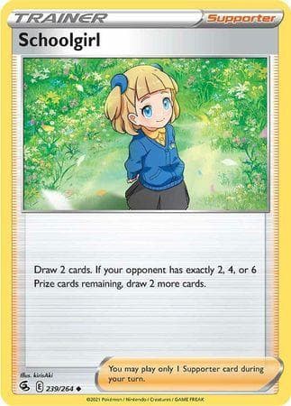Carta Schoolgirl (239/264) do set Golpe Fusão — Pokémon TCG | Bynx