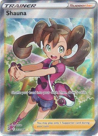 Carta Shauna (263/264) do set Golpe Fusão — Pokémon TCG | Bynx
