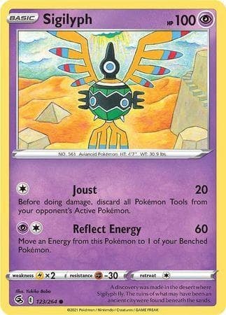 Carta Sigilyph (123/264) do set Golpe Fusão — Pokémon TCG | Bynx