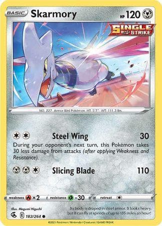 Carta Skarmory (182/264) do set Golpe Fusão — Pokémon TCG | Bynx