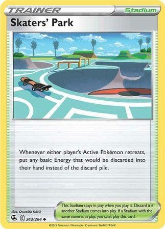 Carta Skaters' Park (242/264) do set Golpe Fusão — Pokémon TCG | Bynx
