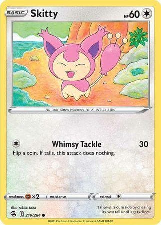 Carta Skitty (210/264) do set Golpe Fusão — Pokémon TCG | Bynx