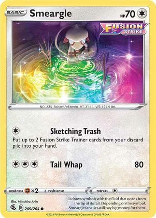 Smeargle (209/264) — Golpe Fusão