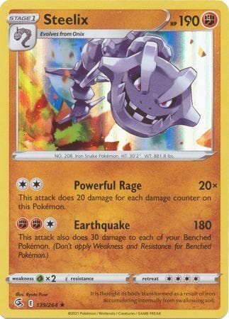 Steelix (139/264) — Golpe Fusão