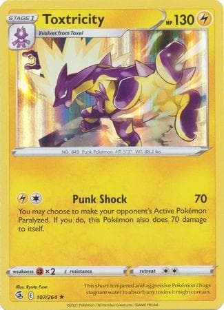 Carta Toxtricity (107/264) do set Golpe Fusão — Pokémon TCG | Bynx