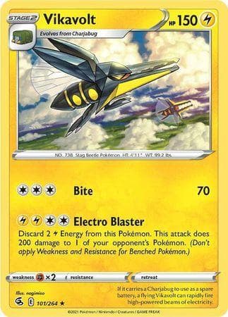Carta Vikavolt (101/264) do set Golpe Fusão — Pokémon TCG | Bynx