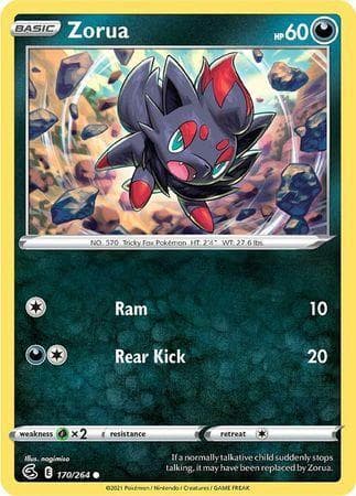 Zorua (170/264) — Golpe Fusão