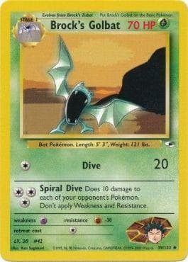 Carta Brock's Golbat (39/132) do set Gym Heroes — Pokémon TCG | Bynx