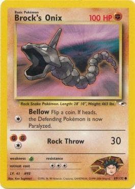 Carta Brock's Onix (69/132) do set Gym Heroes — Pokémon TCG | Bynx
