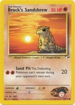 Carta Brock's Sandshrew (72/132) do set Gym Heroes — Pokémon TCG | Bynx