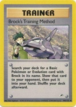 Carta Brock's Training Method (106/132) do set Gym Heroes — Pokémon TCG | Bynx