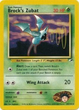 Carta Brock's Zubat (24/132) do set Gym Heroes — Pokémon TCG | Bynx