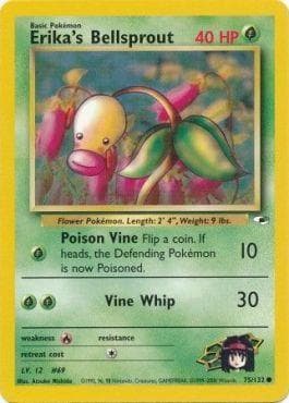 Carta Erika's Bellsprout (75/132) do set Gym Heroes — Pokémon TCG | Bynx