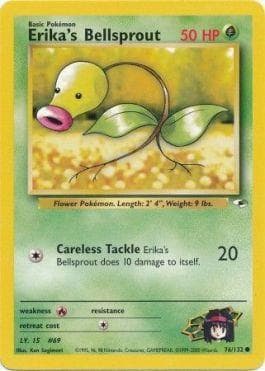 Carta Erika's Bellsprout (76/132) do set Gym Heroes — Pokémon TCG | Bynx