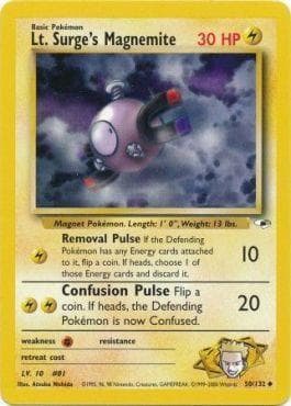 Carta Lt. Surge's Magnemite (50/132) do set Gym Heroes — Pokémon TCG | Bynx