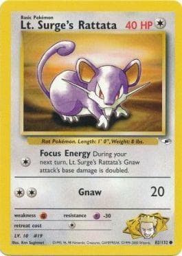 Lt. Surge's Rattata (82/132) — Gym Heroes