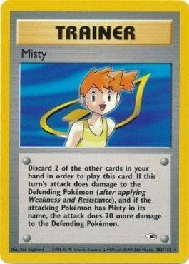 Carta Misty (102/132) do set Gym Heroes — Pokémon TCG | Bynx