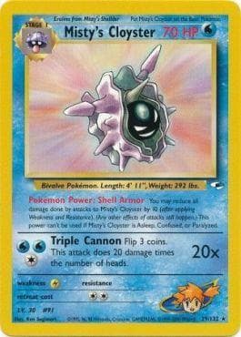 Carta Misty's Cloyster (29/132) do set Gym Heroes — Pokémon TCG | Bynx