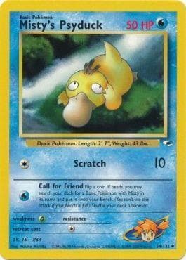Carta Misty's Psyduck (54/132) do set Gym Heroes — Pokémon TCG | Bynx