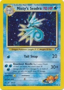 Carta Misty's Seadra (9/132) do set Gym Heroes — Pokémon TCG | Bynx