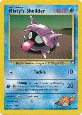 Carta Misty's Shellder (89/132) do set Gym Heroes — Pokémon TCG | Bynx