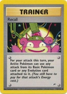 Carta Recall (116/132) do set Gym Heroes — Pokémon TCG | Bynx