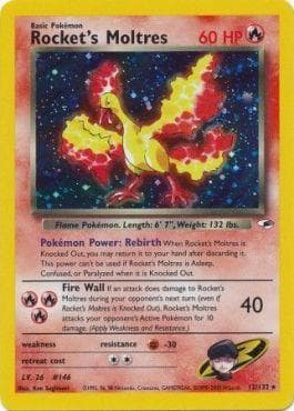 Carta Rocket's Moltres (12/132) do set Gym Heroes — Pokémon TCG | Bynx