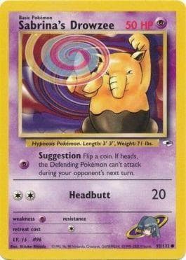 Carta Sabrina's Drowzee (92/132) do set Gym Heroes — Pokémon TCG | Bynx