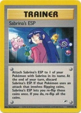 Carta Sabrina's ESP (117/132) do set Gym Heroes — Pokémon TCG | Bynx