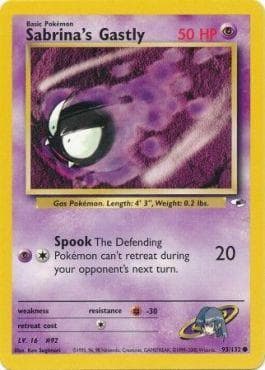 Carta Sabrina's Gastly (93/132) do set Gym Heroes — Pokémon TCG | Bynx