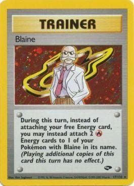 Carta Blaine (17/132) do set Gym Challenge — Pokémon TCG | Bynx