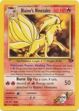 Blaine's Ninetales (21/132) — Gym Challenge