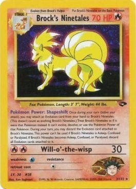 Carta Brock's Ninetales (3/132) do set Gym Challenge — Pokémon TCG | Bynx