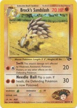 Carta Brock's Sandslash (36/132) do set Gym Challenge — Pokémon TCG | Bynx