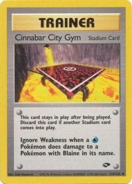 Carta Cinnabar City Gym (113/132) do set Gym Challenge — Pokémon TCG | Bynx