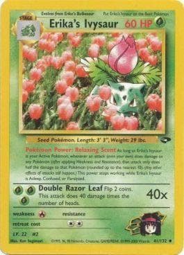 Carta Erika's Ivysaur (41/132) do set Gym Challenge — Pokémon TCG | Bynx
