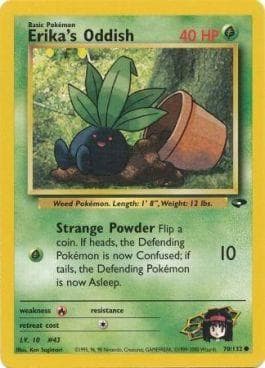 Carta Erika's Oddish (70/132) do set Gym Challenge — Pokémon TCG | Bynx