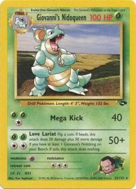 Carta Giovanni's Nidoqueen (23/132) do set Gym Challenge — Pokémon TCG | Bynx
