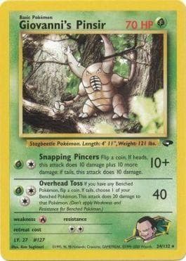 Giovanni's Pinsir (24/132) — Gym Challenge