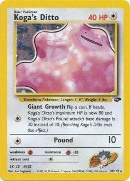 Carta Koga's Ditto (10/132) do set Gym Challenge — Pokémon TCG | Bynx