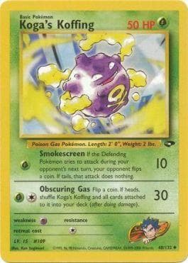 Carta Koga's Koffing (48/132) do set Gym Challenge — Pokémon TCG | Bynx