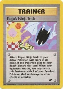 Carta Koga's Ninja Trick (115/132) do set Gym Challenge — Pokémon TCG | Bynx
