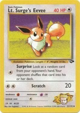 Lt. Surge's Eevee (51/132) — Gym Challenge